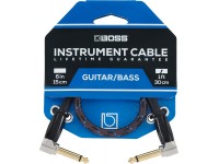 <b>BOSS BIC-1AA</b> Cable Audio Patch Jack angulado/angulado mono 30cm para Pedalboards Revestimiento Malha <b>Garantia Vitalícia</b> <b>BOSS BIC-1AA</b> Cable Audio Patch Jack angulado/angulado mono 30cm para Pedalboards Revestimiento Malha <b>Garantia Vitalícia</b>